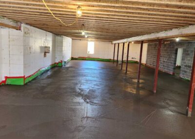 Concrete Floor on Continuous Underslab Insulation and Vapor Barrier