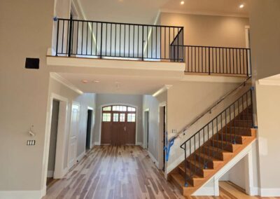 Interior Floors, Rails & Trim Completed